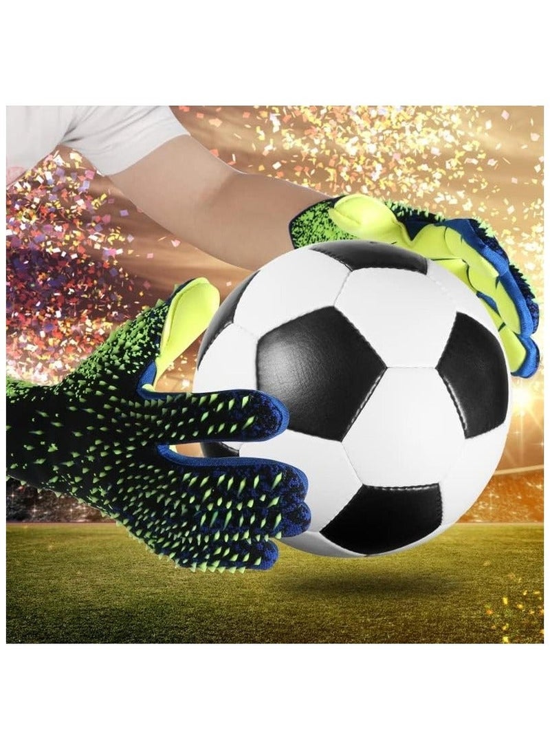 قفازات حارس المرمى بقبضة قوية – قفازات كرة قدم مع دعم للأصابع، متوفرة بمقاسات 6 / 7 / 8 / 9 / 10. مناسبة للأطفال، اليافعين، والبالغين. قفازات احترافية لحراس المرمى توفر ثباتًا ممتازًا وتحكمًا قويًا في الكرة أثناء اللعب. - Image 4