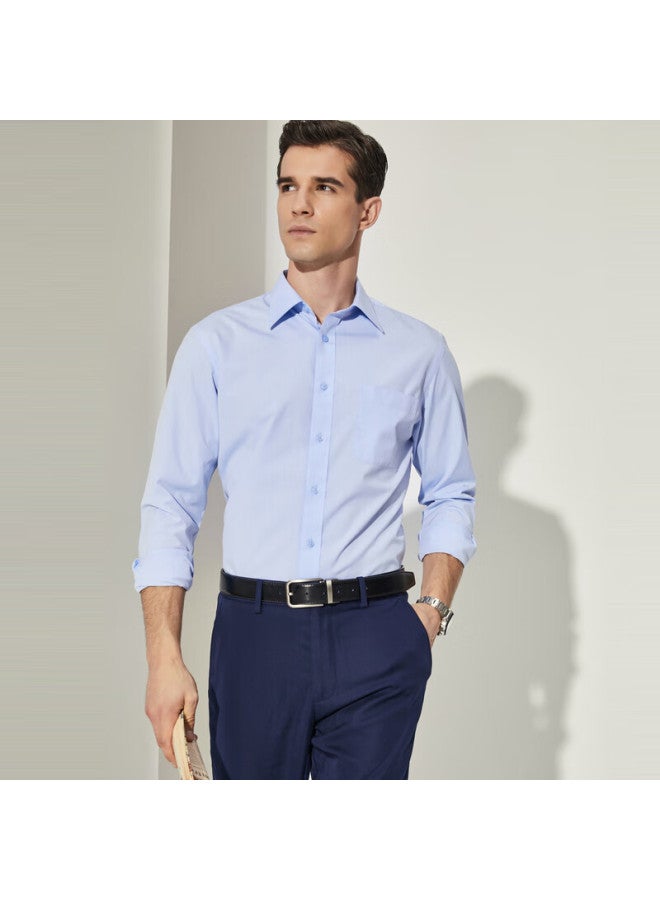 Youngor Dp Non-iron Long Sleeve Shirt Spring Wrinkle-resistant Slim Fit Comfortable Versatile Business Casual 170014 - Image 1