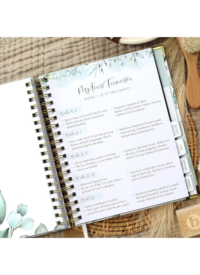 ZICOTO ZICOTO Beautiful Pregnancy Journal and Memory Book with Stickers and Keepsake Pocket  - Image 2