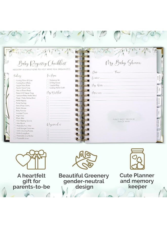 ZICOTO ZICOTO Beautiful Pregnancy Journal and Memory Book with Stickers and Keepsake Pocket  - Image 5