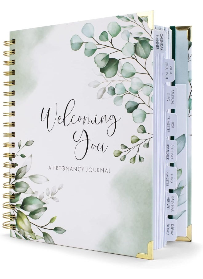 ZICOTO ZICOTO Beautiful Pregnancy Journal and Memory Book with Stickers and Keepsake Pocket  - Image 1