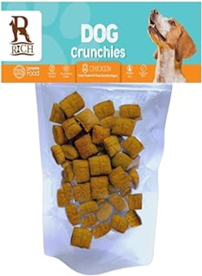 Rich Dogs Crunchies, Chicken Tasty Treats For Dogs (Medium, 50, Grams)