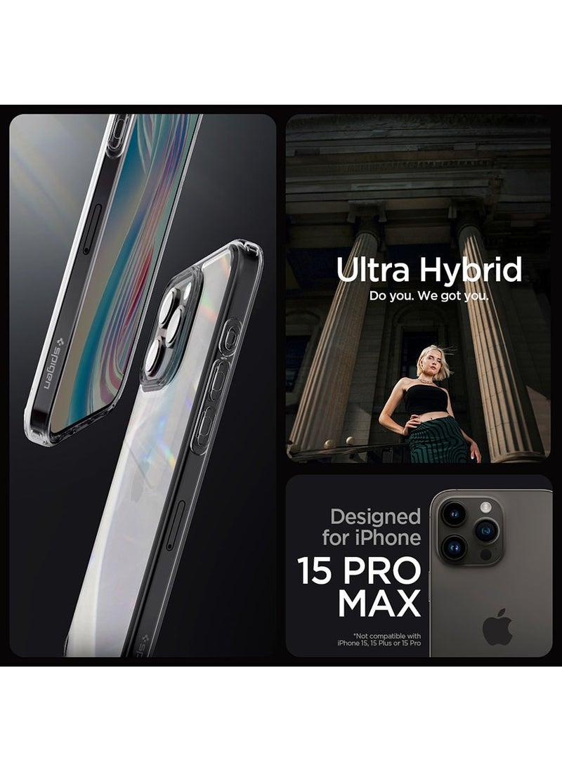 Spigen Ultra Hybrid for iPhone 15 Pro MAX Case Cover - Space Crystal  - Image 2