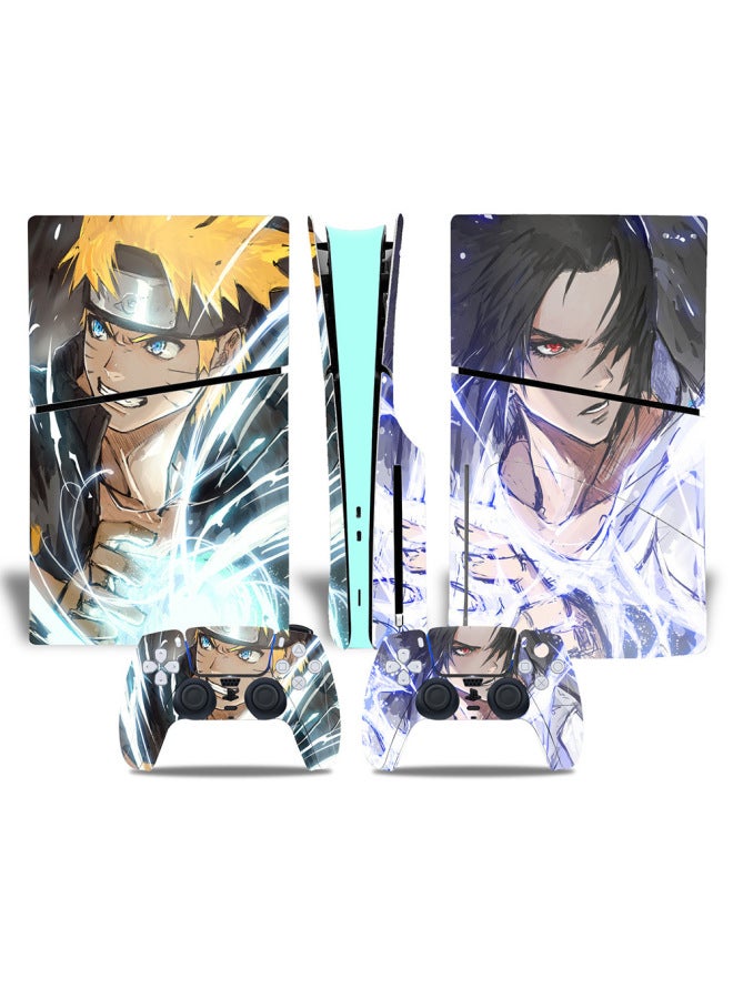 Straight Hair PS5slim Sticker PS5 Game Console PS5S Optical Drive Version Color Film P5SLIM Full Package Host Film-Color:XY-PS5SDisc-0095  - Image 4