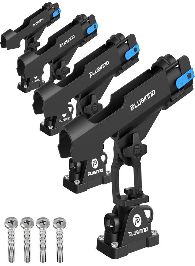 PLUSINNO حامل صنارة صيد PLUSINNO 2 في 1 للقوارب، حامل صنارة صيد للكاياك، حامل صنارة صيد للتثبيت على المسار/السطح، معدات صيد مع حزام حماية لصنارة الصيد، إكسسوارات وهدايا صيد - Image 1