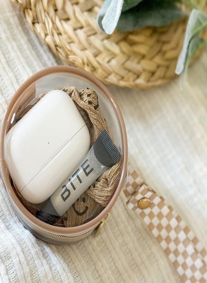 Itzy Ritzy Clear Pacifier Case with Handle - Pacifier Pod Easily Attaches to Diaper Bag or Purse; Holds 2 Pacifiers; Taupe - Image 4