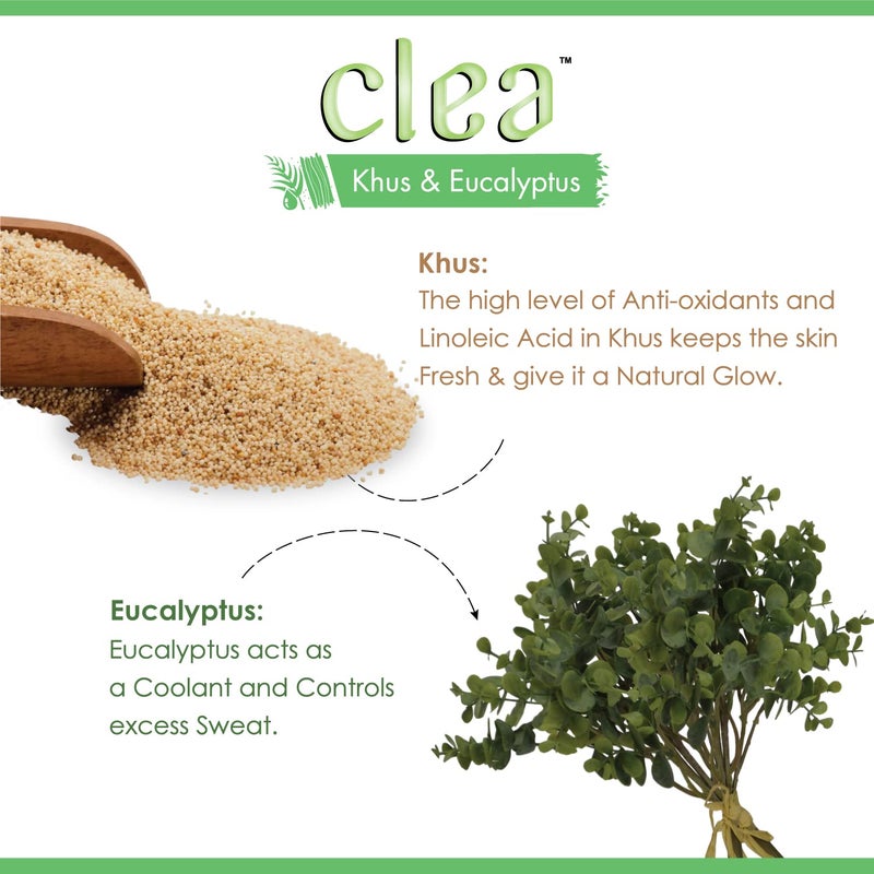 CLEA مناديل كلين خُس الأوكالبتوس المنعشة للوجه - تبريد وتجديد - تتحكم في العرق - غنية بمضادات الأكسدة - تحافظ على نضارة البشرة - عبوة من 7 - 8 مناديل في كل عبوة - حجم المنديل 150 مم × 140 مم - Image 5