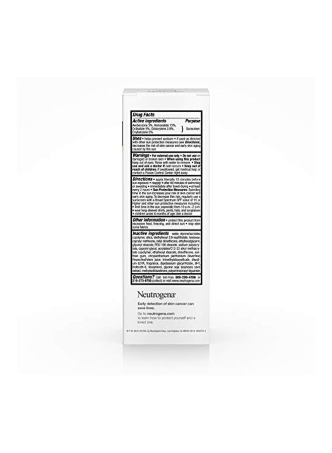 نيوتروجينا لوشن الوجه إيج شيلد بعامل حماية من أشعة الشمس SPF 70 واسع الطيف 88ملليلتر - Image 3