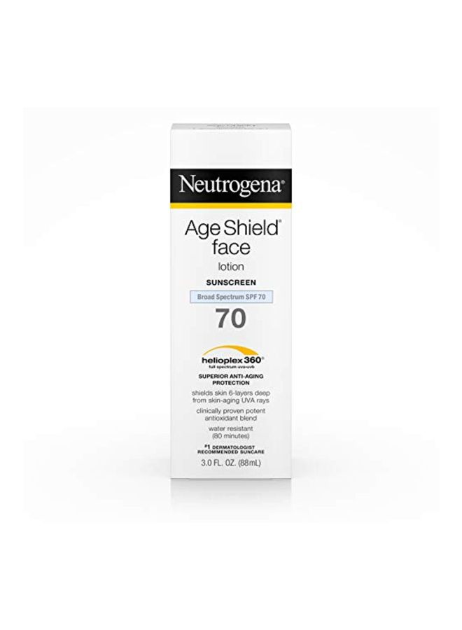 نيوتروجينا لوشن الوجه إيج شيلد بعامل حماية من أشعة الشمس SPF 70 واسع الطيف 88ملليلتر - Image 2