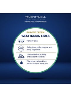 Truefitt & Hill Truefitt & Hill West Indian Lime Shaving Cream For men | 190gm Bowl |Best For Oily Skin | Glycerine based |Smooth Razor Glide|Rich Lather|Contains Essential Oils | All Natural  - Image 4