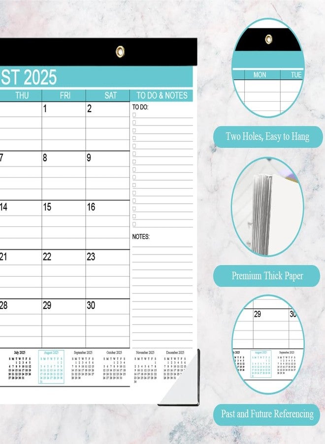 Nokingo تقويم مكتبي 2025-2026، يمتد من أغسطس 2025 إلى ديسمبر 2026، مزود بقائمة مهام، ورق 140 جرامًا للمتر المربع، 17 شهرًا، مقاس 17 × 12 بوصة، مناسب للمدرسة أو المنزل أو المكتب. - Image 2