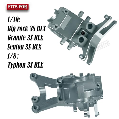 RCMYou Aluminum Front Rear Upper Gearbox Covers and Shock Tower Upgrades Part for 110 Big Rock Senton Granite 3S 18 Typhon 3SAR320399Titanium - Image 5