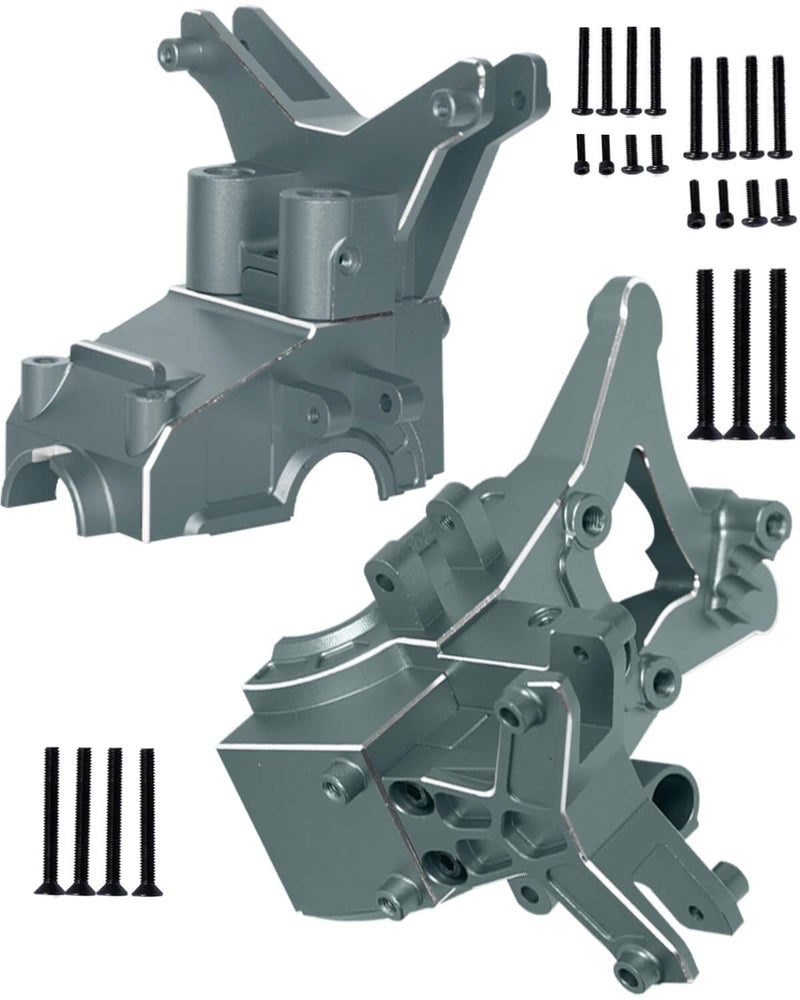 RCMYou Aluminum Front Rear Upper Gearbox Covers and Shock Tower Upgrades Part for 110 Big Rock Senton Granite 3S 18 Typhon 3SAR320399Titanium - Image 2