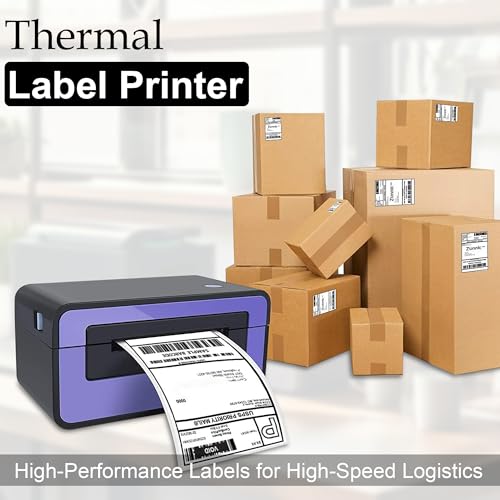 GLUN® Direct Thermal Label Stickers,4x6 Inch (100x150mm), 400 Labels Per Roll Compatible with Thermal Printers, Self-Adhesive Shipping Labels Pack of 1 - Image 3