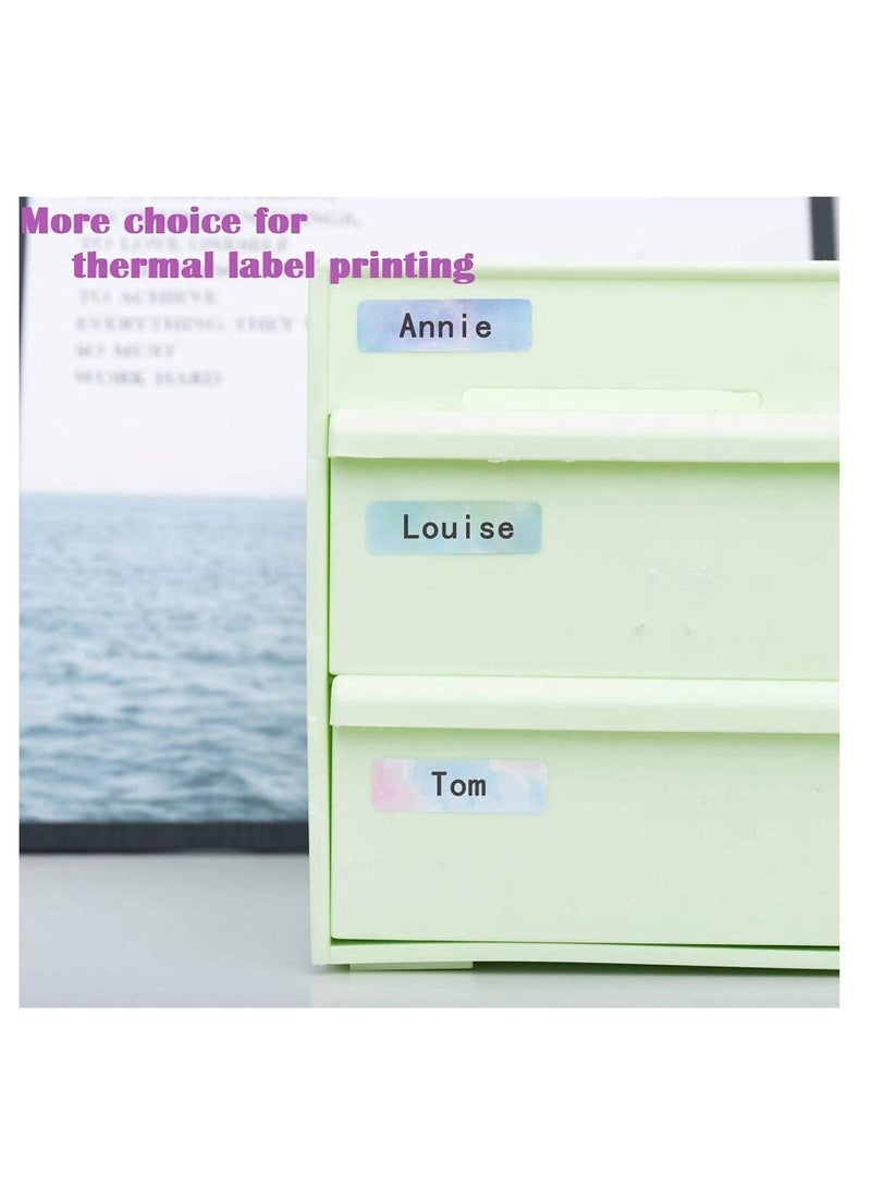 Compatible with Phomemo D30 Adhesive Nebula/Galaxy Series Pattern Paper, 3/8"*1 1/2"(12mm X 40mm), 160 Labels/Roll, For D30 Label Maker Machine, 3 Rolls - Image 3