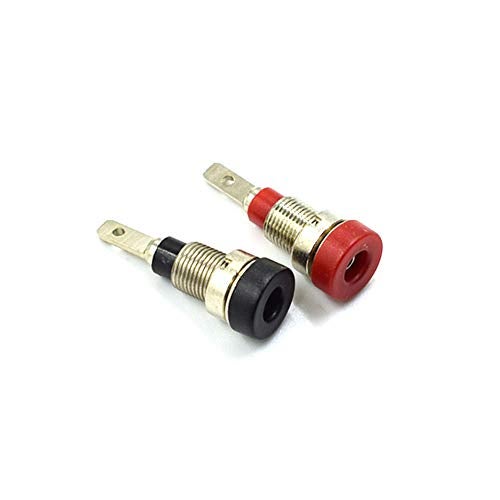 Hxchen 10Pcs 2mm Banana Jack Socket Female Adapter Panel Mount Binding Post for 2mm Banana Plug Connectors Black and Red - Image 4