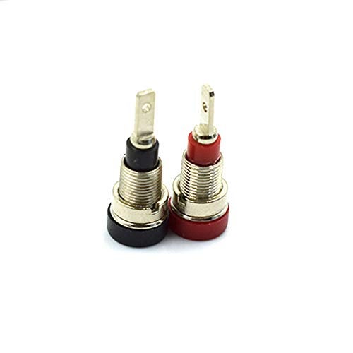 Hxchen 10Pcs 2mm Banana Jack Socket Female Adapter Panel Mount Binding Post for 2mm Banana Plug Connectors Black and Red - Image 3