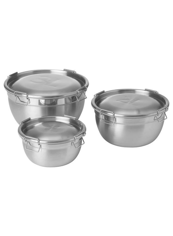 erorex Bowl with lid, set of 3 - Image 1