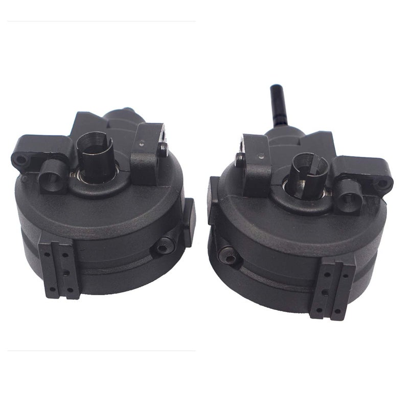 BONRI Vgoohobby Front & Rear Gear Box Housing Complete Set Drive & Diff Gear Compatible with HSP Redcat Himoto Volcano EPX 1/10 RC Car 94106 94107 94108 94111 94123 94170 Unassembled - Image 3