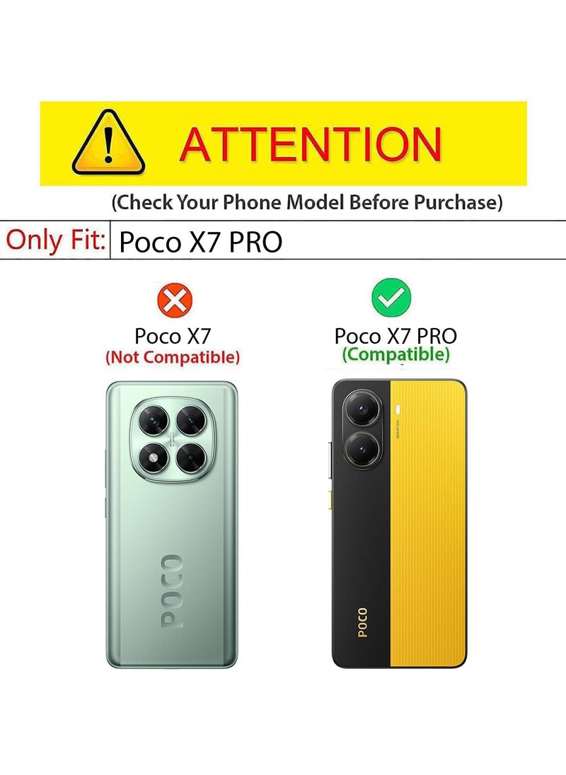 Case for Xiaomi Poco X7 Pro Slim fit Cover Matte Finish Soft Flexible Silicone Protective Case with Camera Protection For POCO X7 Pro 5G