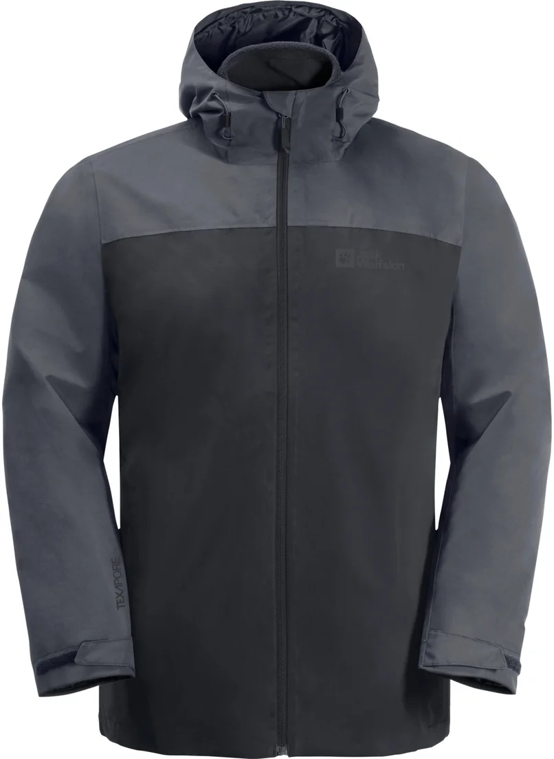 جاك ولفسكن Taubenberg 3In1 Jkt M Men's Gray Coat 1115311-6350