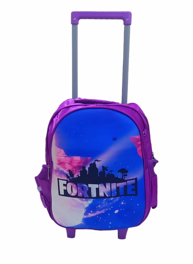 فورتنيت طقم شنطة ظهر بعجلات العودة للمدرسة 3 في 1 بتصميم فورت نايت للبنات - Image 4