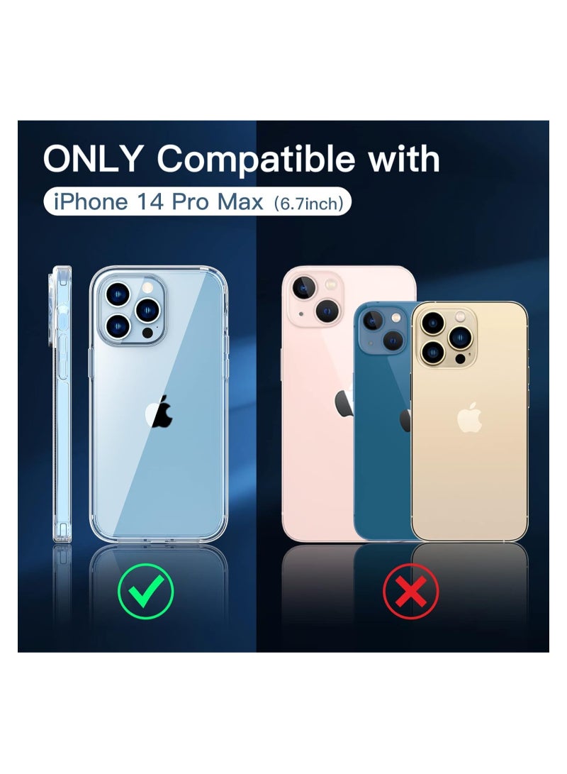 ELTRAZONE iPhone 14 Pro Max Case 6.7 inch, Anti-Yellowing Military Grade Drop Protection with Bumper Shockproof Protective Cover Slim Thin Phone Case iPhone 14 Pro Max - Image 5