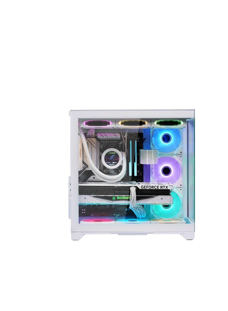 WJCOOLMAN حافظة الكمبيوتر WJ Coolman Robin 2 PRO مع 7 مروحة ARGB - أبيض - Image 2