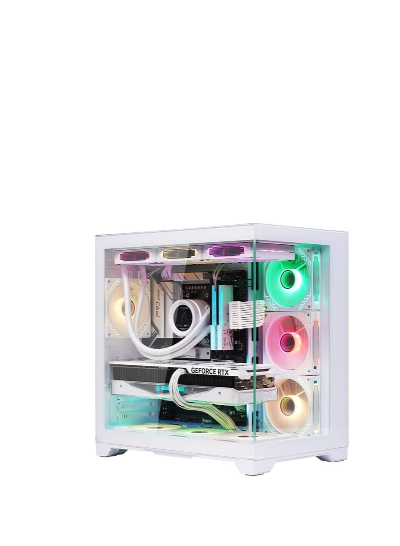 WJCOOLMAN حافظة الكمبيوتر WJ Coolman Robin 2 PRO مع 7 مروحة ARGB - أبيض - Image 5
