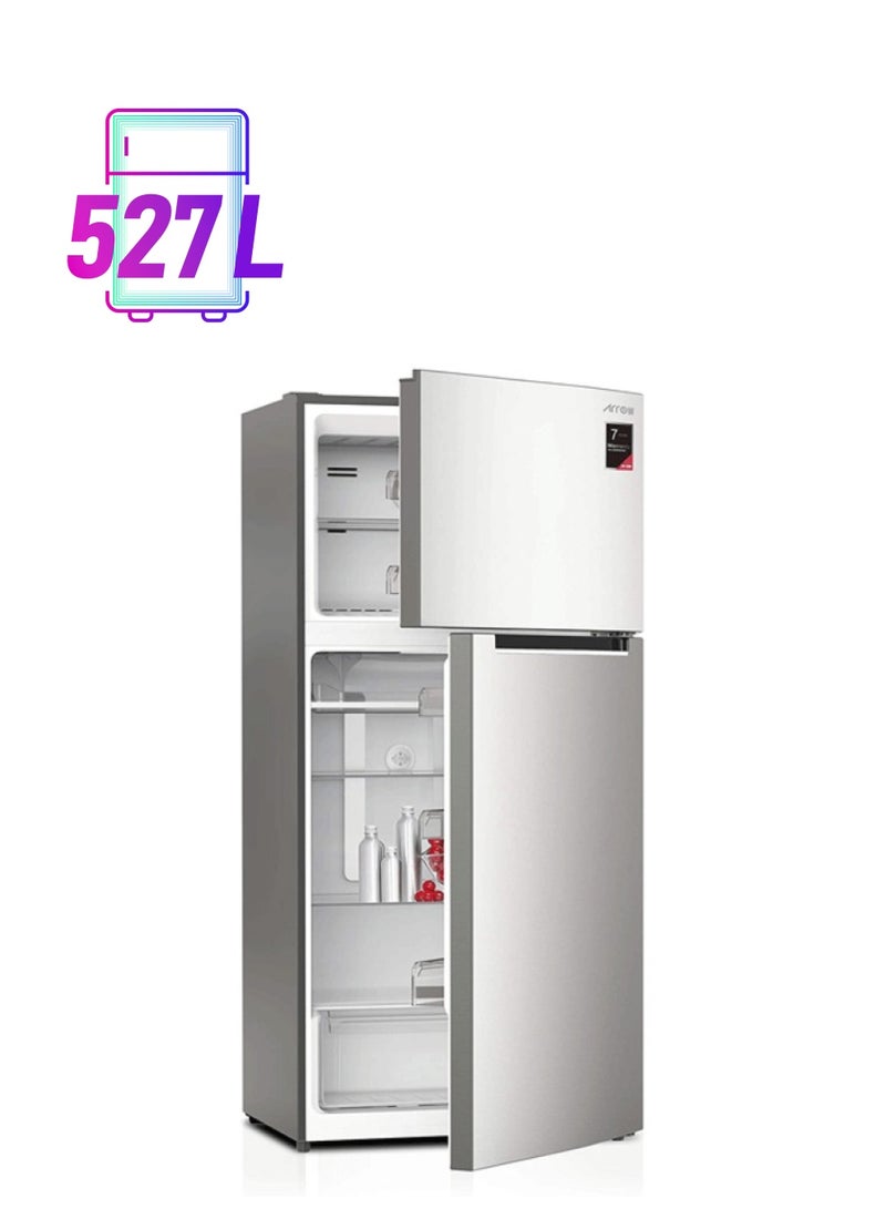 Arrow Two door refrigerator - 19 CFT - No frost - Steel -RO2-690NF - Image 1