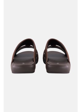 Algspar Men 2 Strap Slip On Arabic Sandals, Dark Brown  - Image 2