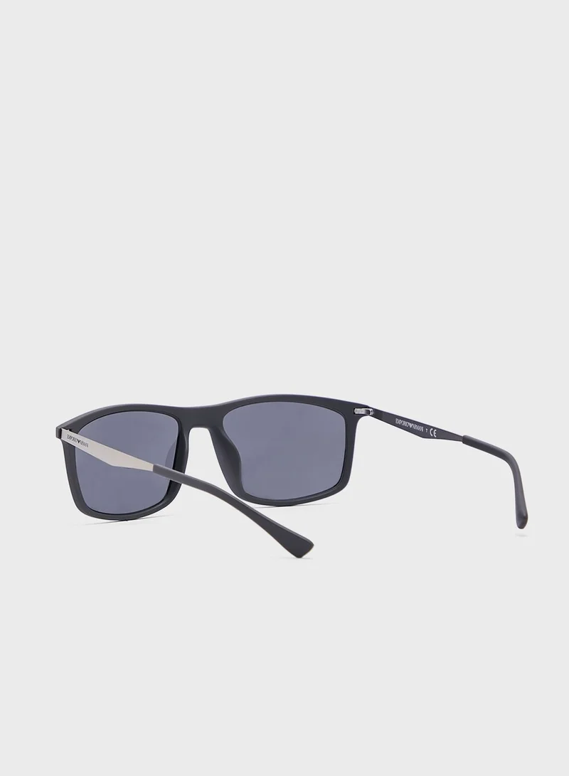 EMPORIO ARMANI 0Ea4171U Rectangle Sunglasses