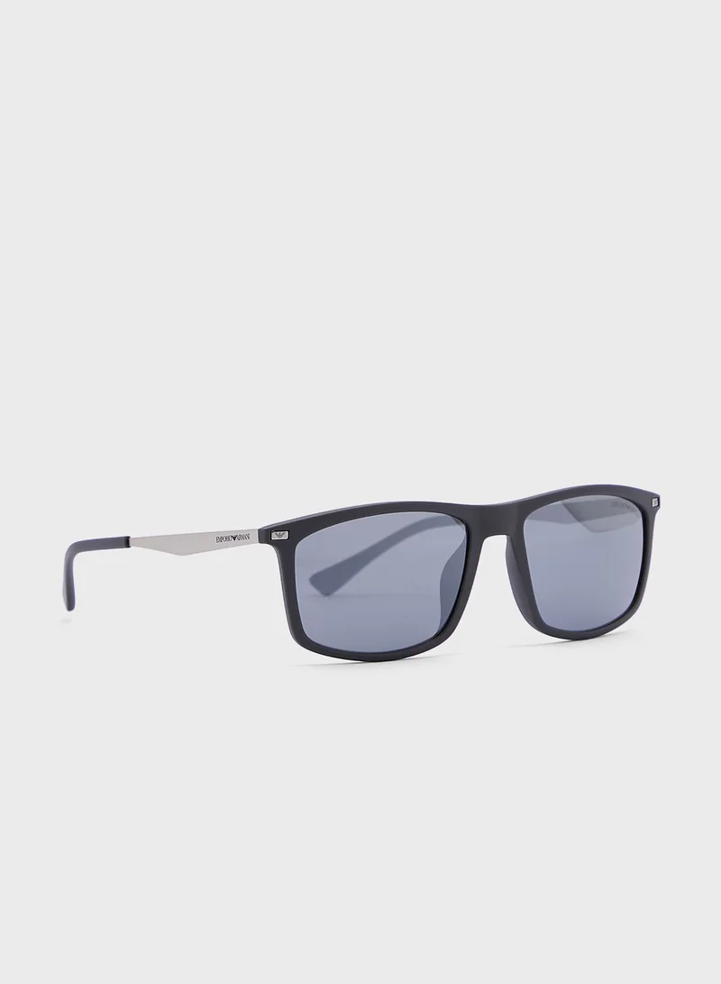 EMPORIO ARMANI 0Ea4171U Rectangle Sunglasses