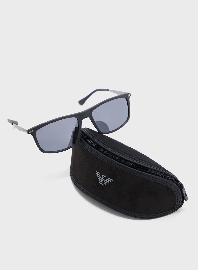 EMPORIO ARMANI 0Ea4171U Rectangle Sunglasses