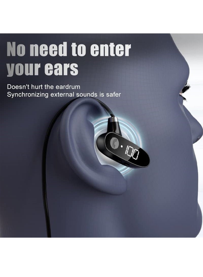 Bone Conduction Headphones Bluetooth Sports Open Ear Wireless Neckphone Headset Sweatproof With Mic For Cycling Running Driving Gym