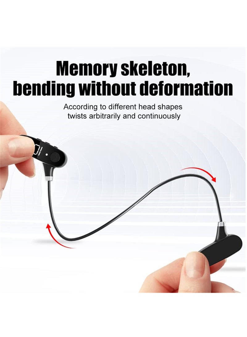 Bone Conduction Headphones Bluetooth Sports Open Ear Wireless Neckphone Headset Sweatproof With Mic For Cycling Running Driving Gym