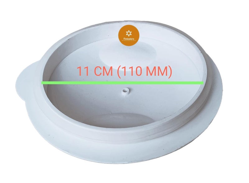 PENTASTARA Mixer GrinderMedium jar lidCap with Silicone Gasket for PREETHI Diameter 11 cm White - Image 2