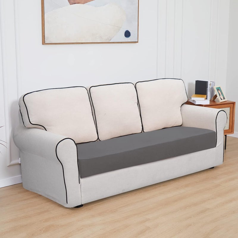 إيزي-جوينج أغطية وسائد فناء مقاومة للماء وسهلة الاستخدام 24×24×4 بوصة عبوة من قطعتين بديل غير قابل للانزلاق لأغطية وسائد المقاعد الخارجية بسحاب. برتقالي - Image 2