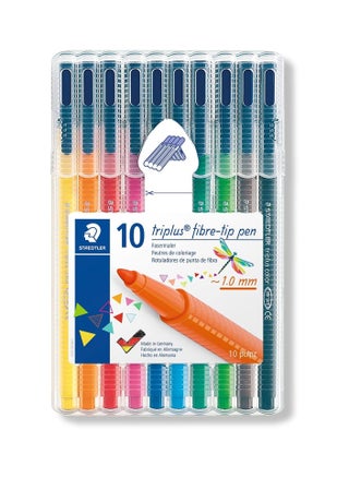 10-Piece Triplus Fibre-Tip Colouring Pens 1.0mm Tip Multicolour - pzsku/Z6A894EF5F3AB5B74CAC7Z/45/_/1721812101/827e9432-e6b4-4215-84dc-90e042666009