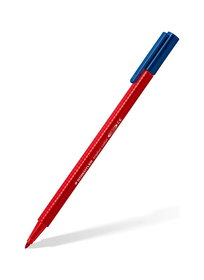 STAEDTLER 10-Piece Triplus Fibre-Tip Colouring Pens 1.0mm Tip Multicolour  - Image 2