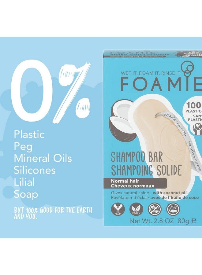 FOAMIE Natural Shampoo Bar Cruelty Paraben And Sulfate Free Strengthens Massages And Cleans Your Scalp Plastic Free Packaging Saves 2 Bottles Per Bar (Coconut) - Image 5