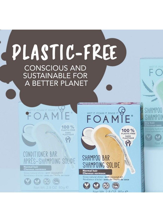 FOAMIE Natural Shampoo Bar Cruelty Paraben And Sulfate Free Strengthens Massages And Cleans Your Scalp Plastic Free Packaging Saves 2 Bottles Per Bar (Coconut) - Image 3