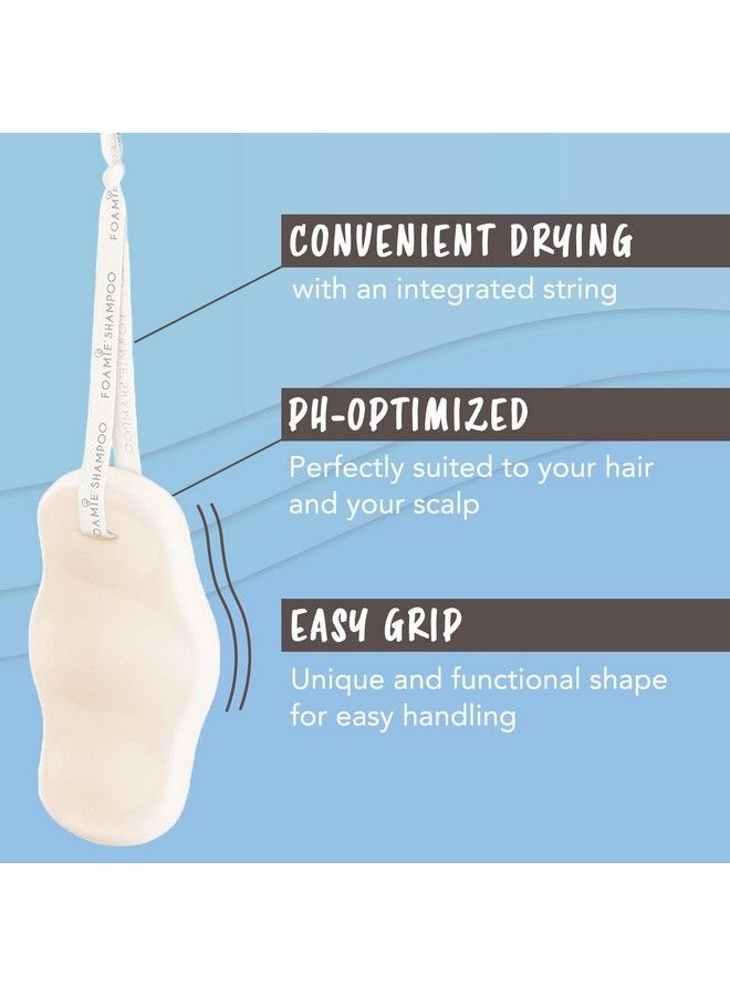 FOAMIE Natural Shampoo Bar Cruelty Paraben And Sulfate Free Strengthens Massages And Cleans Your Scalp Plastic Free Packaging Saves 2 Bottles Per Bar (Coconut) - Image 4