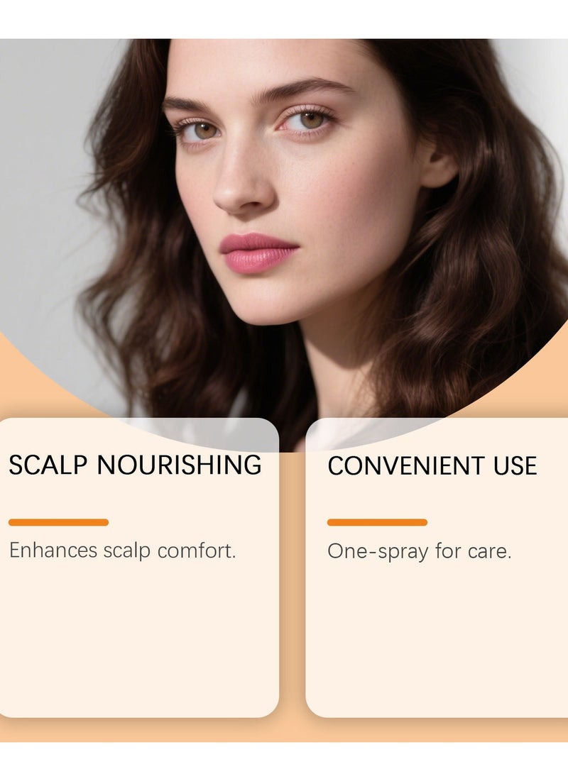 Hair Growth Spray with Rosemary Oil and Biotin Non-Greasy Helps Prevent Hair Loss for Scalp 60ml - Image 2