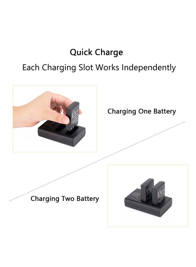 PHOLSY EN-EL14 USB Charger for Nikon Cameras (P7800, P7700, P7100, P7000, D5600, D5500, D5300, D5100, D3500, D3400, D3300) - Image 4