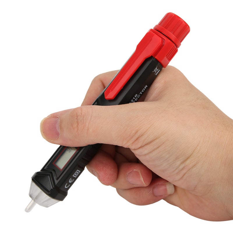 TASI Non-Contact Voltage Tester 12V-1000V AC LCD Display Test Pencil with Adjustable Sensitivity - Inductive Breakpoint Detection Probe with Flashlight for Electricians - Image 5