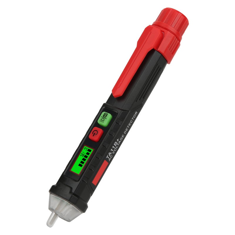 TASI Non-Contact Voltage Tester 12V-1000V AC LCD Display Test Pencil with Adjustable Sensitivity - Inductive Breakpoint Detection Probe with Flashlight for Electricians - Image 4