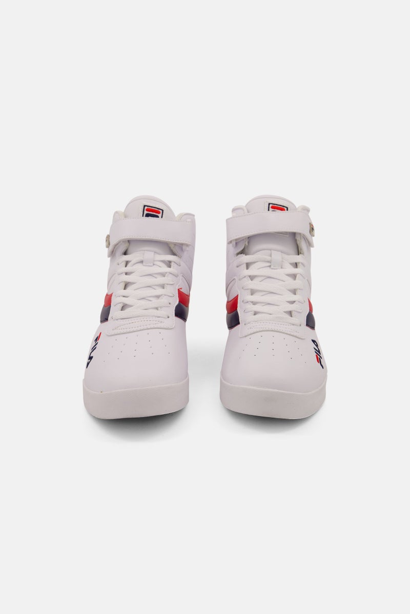 FILA Men Vulc 13 Reverse Flag Velcro Closure Training Sports Shoes, White - Image 3