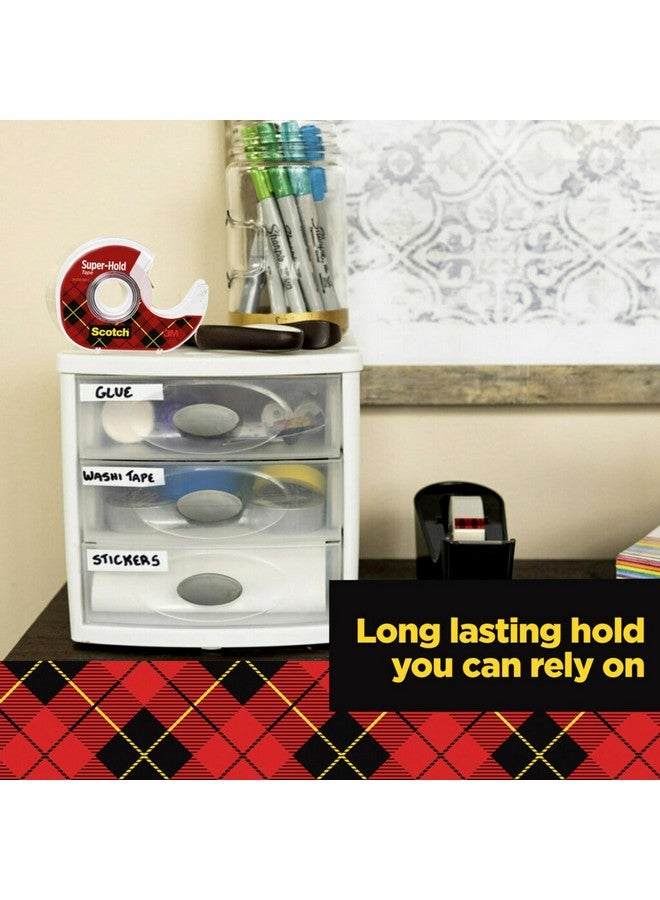 Scotch  Super-Hold Tape Transparent Finish, 3/4 X 300 Inches, 3 Dispensered Rolls - Image 5
