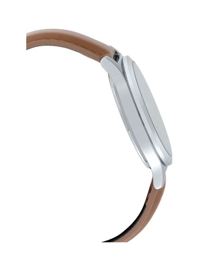 كاسيو ساعة يد بعقارب وسوار من الجلد طراز MTP-V300L-7A2UDF 33 ملم - لون بني رجال - Image 4
